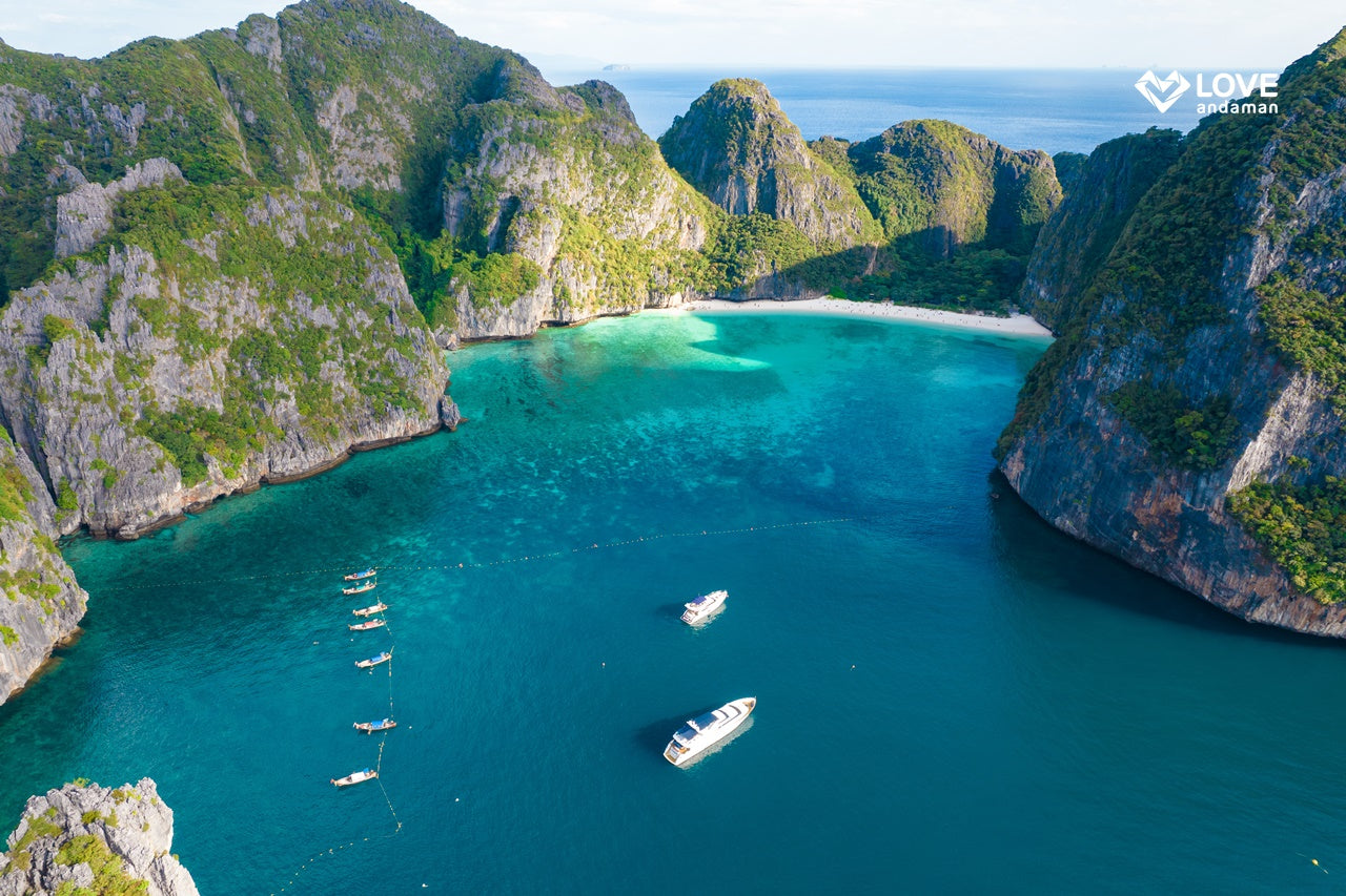 Phuket Phi-phi Islands Hopping tour New Product Launch! Luxury Fun Boat! (Mayabay + Maiton + Sunset + Philey lagoon Full Package With Long Tails)