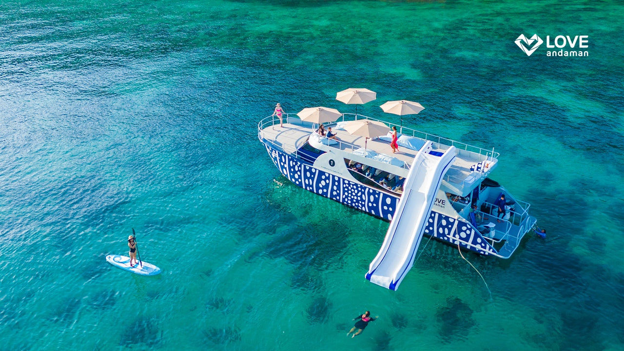 Phuket Phi-phi Islands Hopping tour New Product Launch! Luxury Fun Boat! (Mayabay + Maiton + Sunset + Philey lagoon Full Package With Long Tails)
