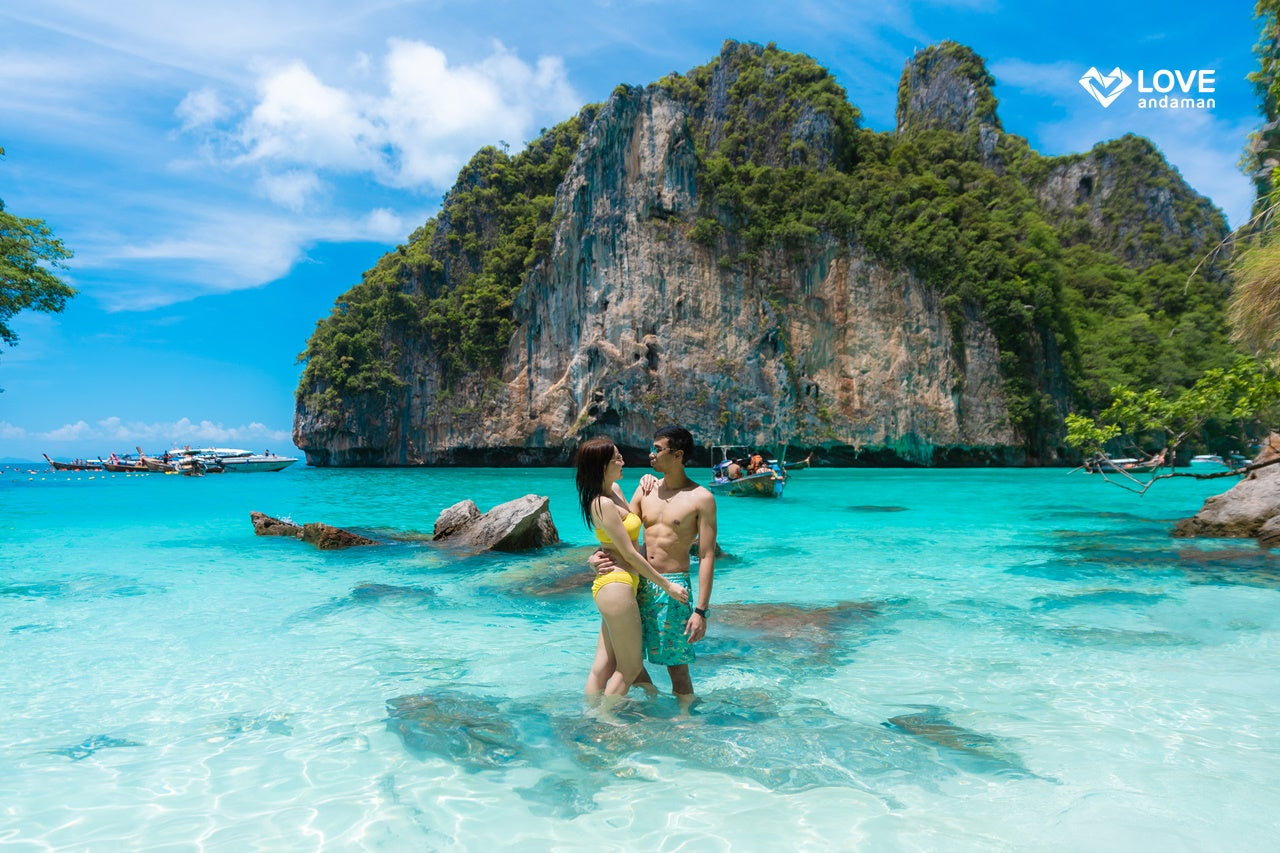 Phuket Phi-phi Islands Hopping tour New Product Launch! Luxury Fun Boat! (Mayabay + Maiton + Sunset + Philey lagoon Full Package With Long Tails)
