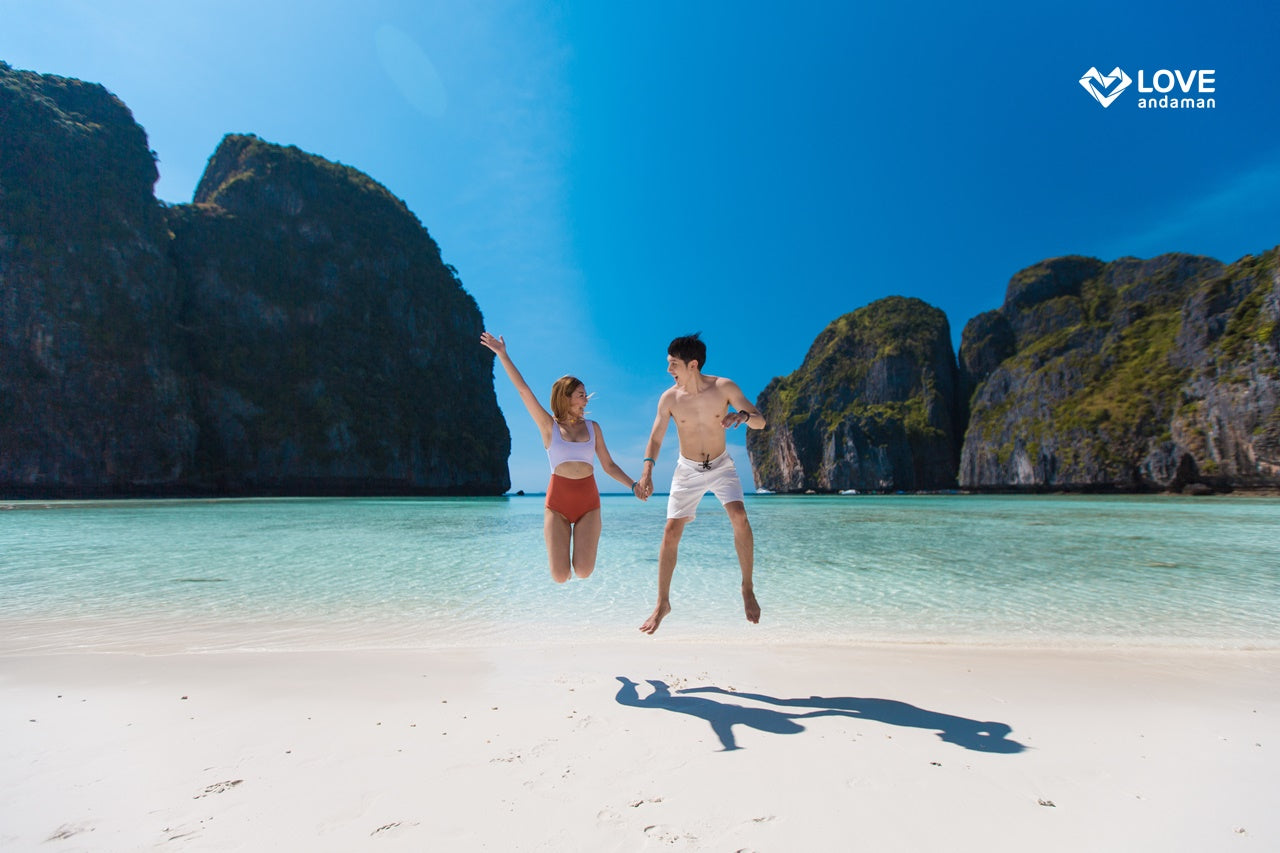 Phuket Phi-phi Islands Hopping tour New Product Launch! Luxury Fun Boat! (Mayabay + Maiton + Sunset + Philey lagoon Full Package With Long Tails)